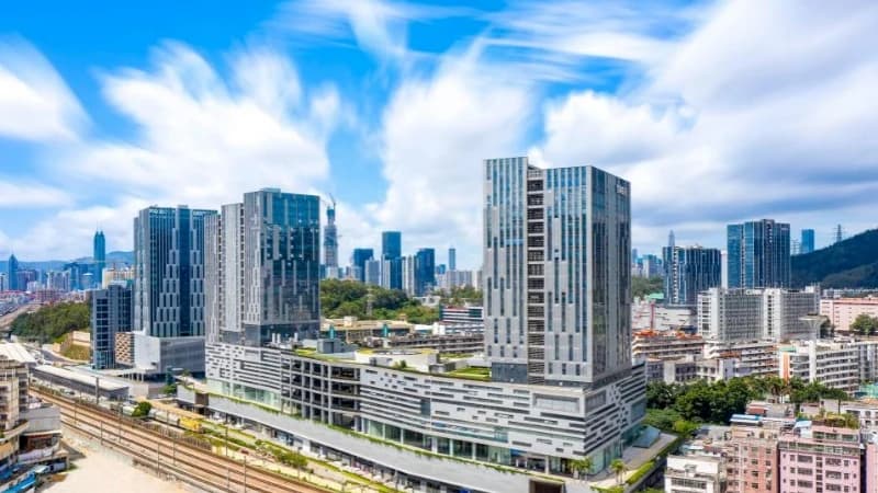 Industrial park campus in Shenzhen Luohu District